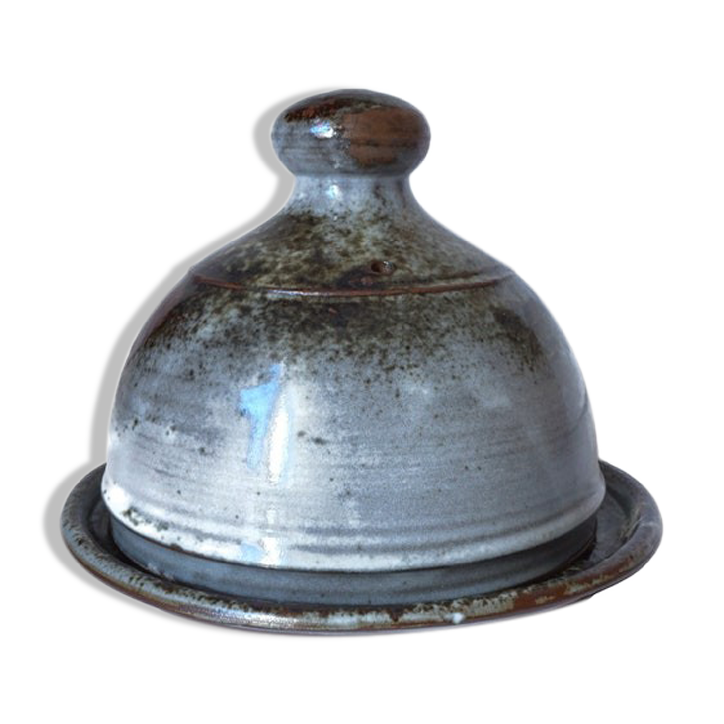 Vintage French pottery cheese dome