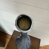 Grand vase en verre bleu