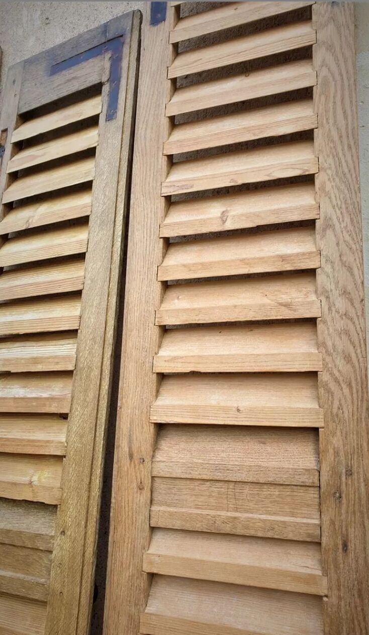 Pair of old shutters
