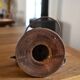 Vintage turned wooden lamp