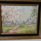 Table oil on vintage panel 1950