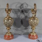 Paire d’aiguières en bronze, art nouveau – 1910