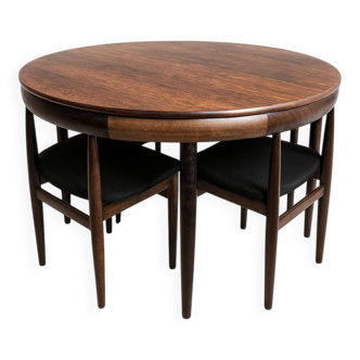 Ensemble de salle à manger Roundette de Hans Olsen, Danemark années 1960