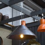 Bekaert large metal saucer pendant lamps