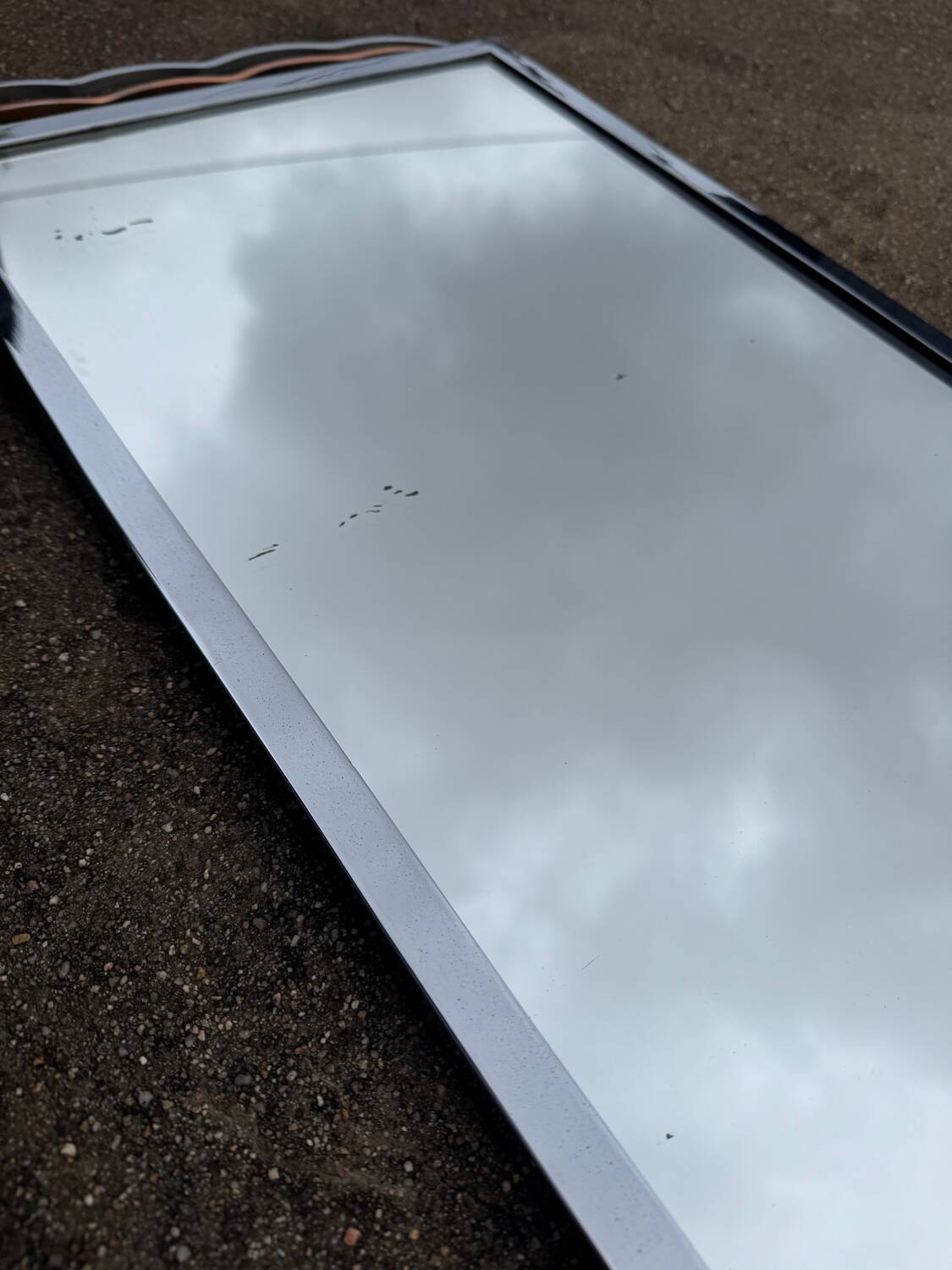 Chrome Art Deco mirror