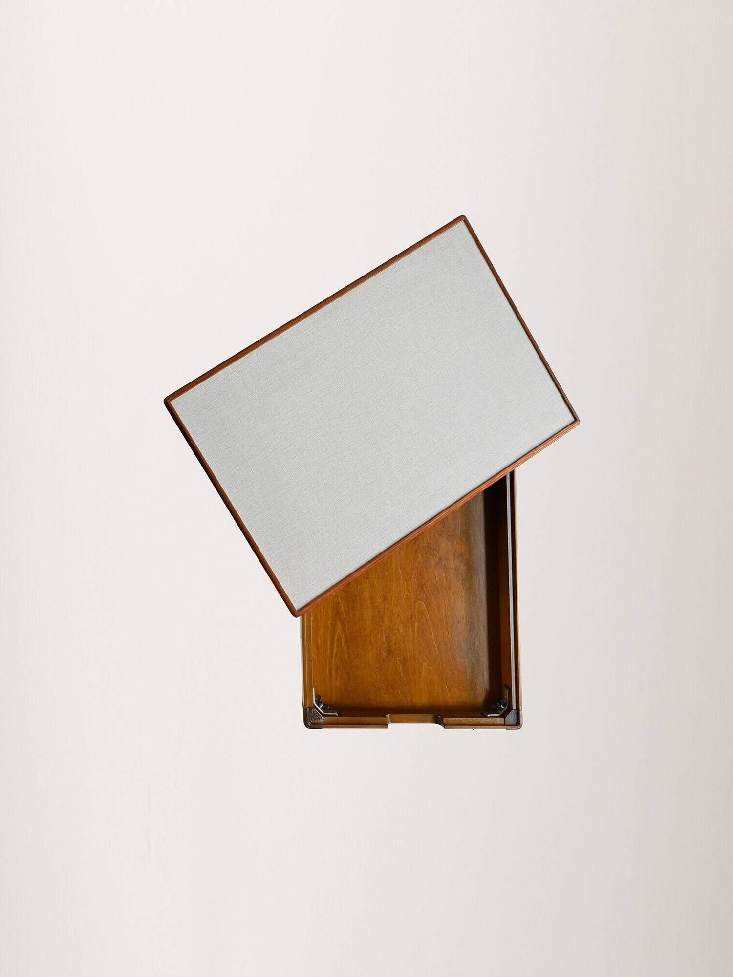 Mid-century Northern European serving trolley in teak and birch, 1950s–1960