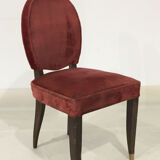 Dining room chairs art deco House Leleu 1940' France (set of 4)