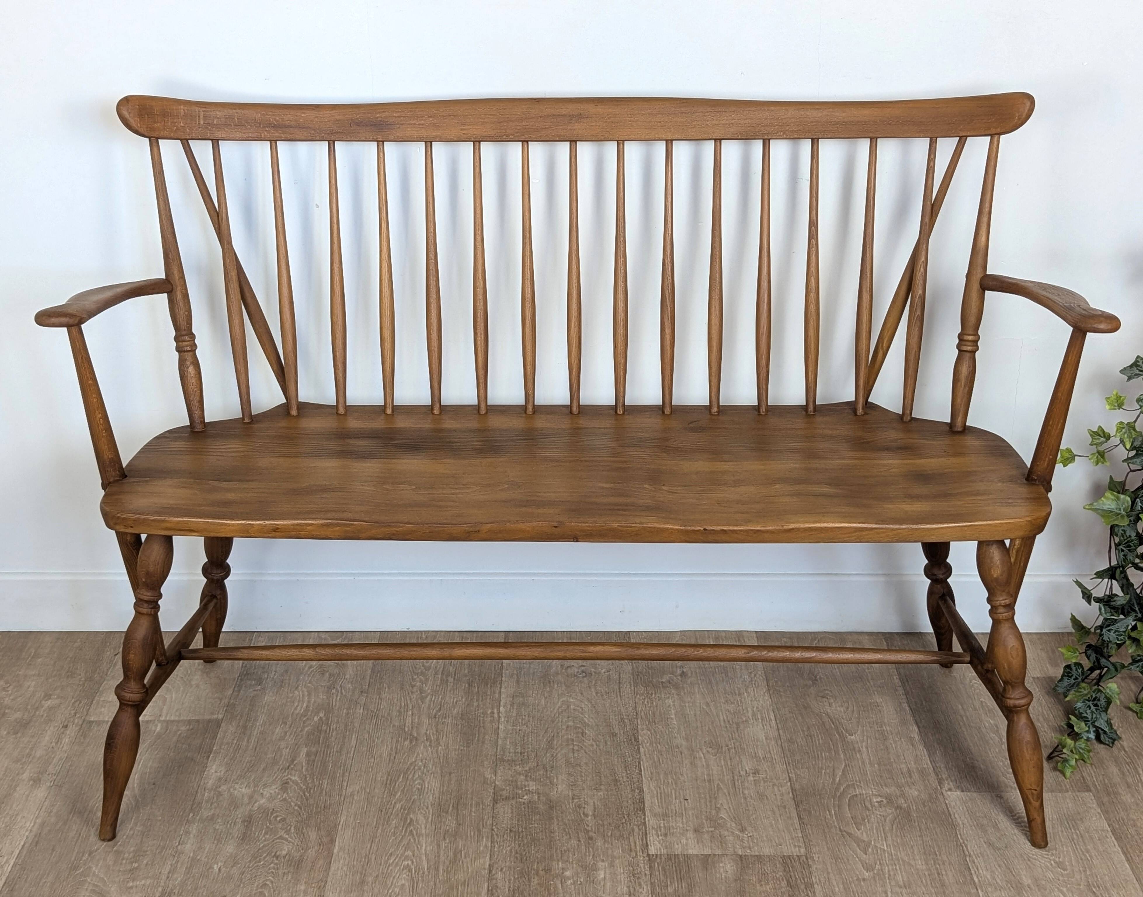 Bench, vintage bench in solid wood