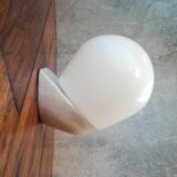 Ovoid wall lamp in earthenware and glass ø20