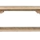 Carved wood console 182x46x85 natural