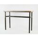 Console, art moderne, acier peint et marbre