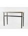 Console, modern art, painted steel and marble