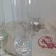Set of 6 crystal flutes