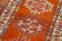Handwoven rustic anatolian red runner carpet 93 cm x 374 cm
