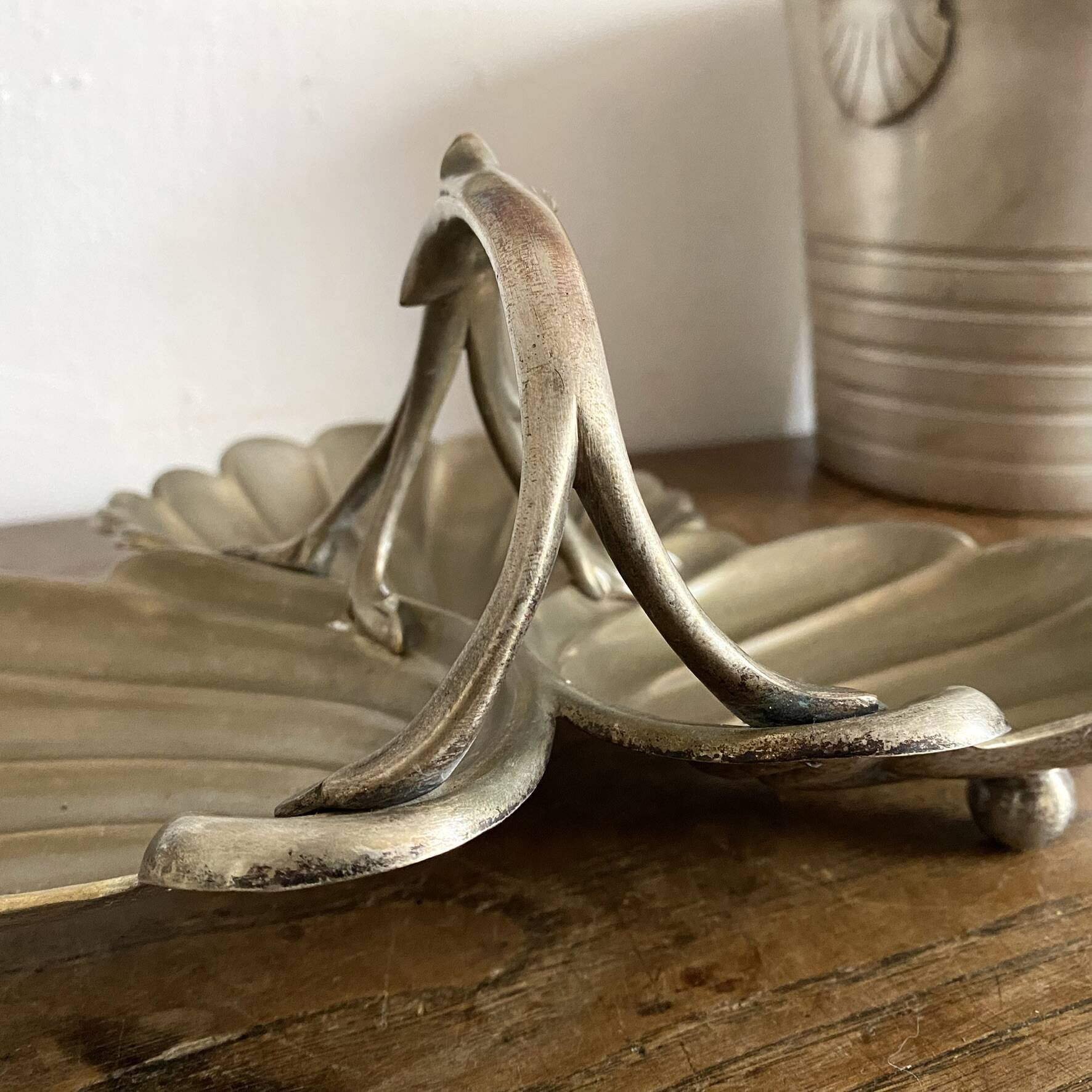 Art Nouveau silver-plated serving tray