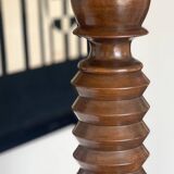 1940s floor lamp in turned wood