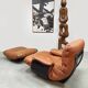 Vintage design Marsala lounge chair fauteuil ottoman M.Ducaroy Ligne Roset