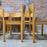 Set of 8 stackable chairs by Karl Klipper