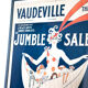 Affiche originale, encadrée, vintage, art mural, affiche du Vaudeville Theatre de Londres pour le spectacle "Jumble Sale"