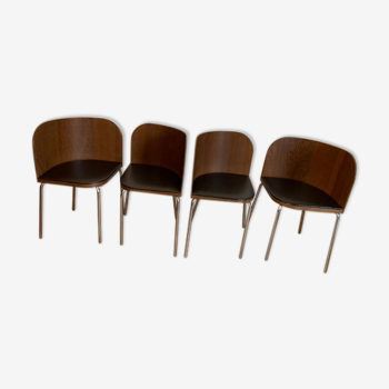 Ensemble de 4 chaises par Sandra Kragnert