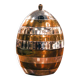 Egg-shaped ice bucket, silver and gold finish – Tommaso Barbi