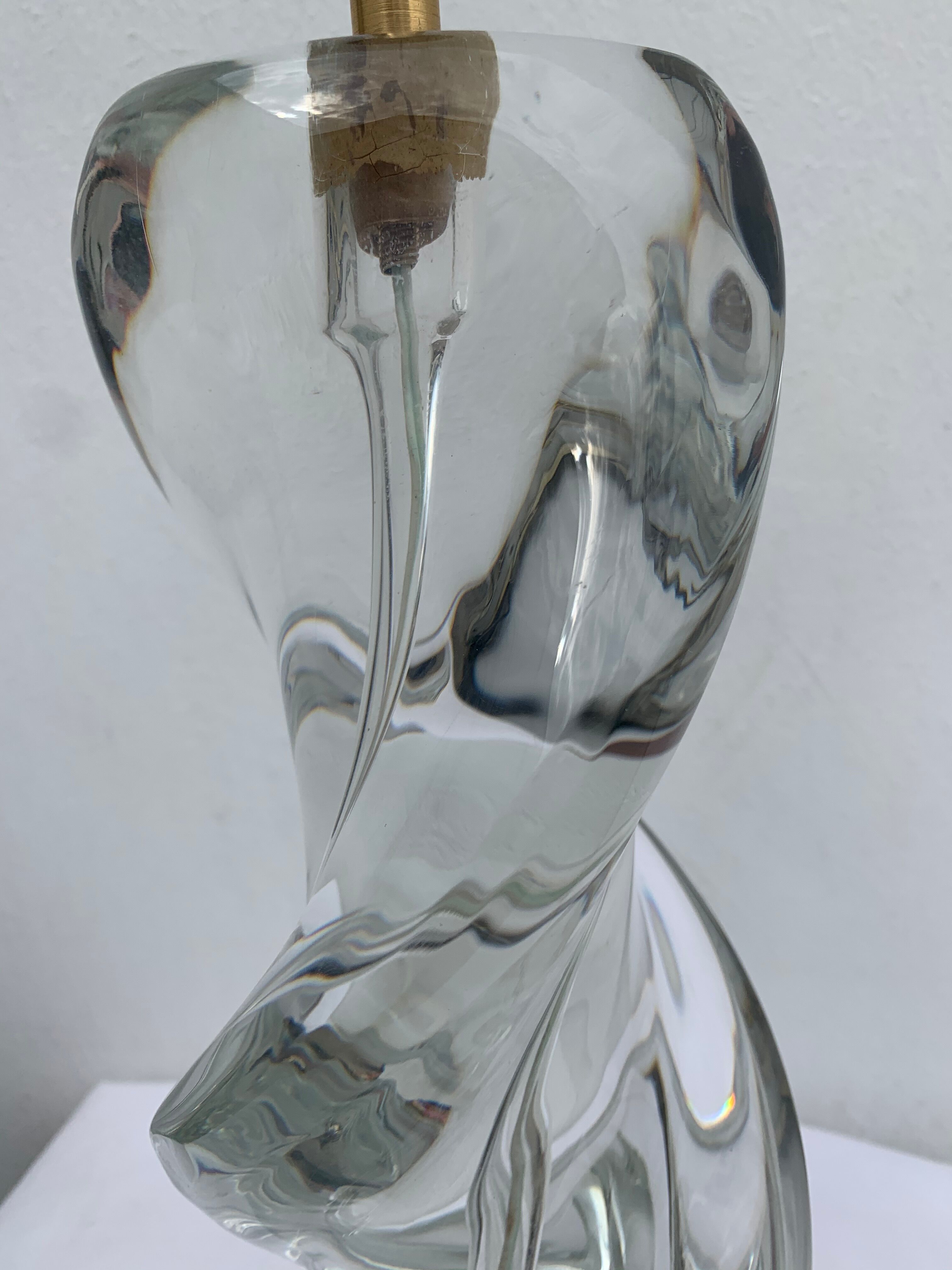 Sèvres crystal lamp foot