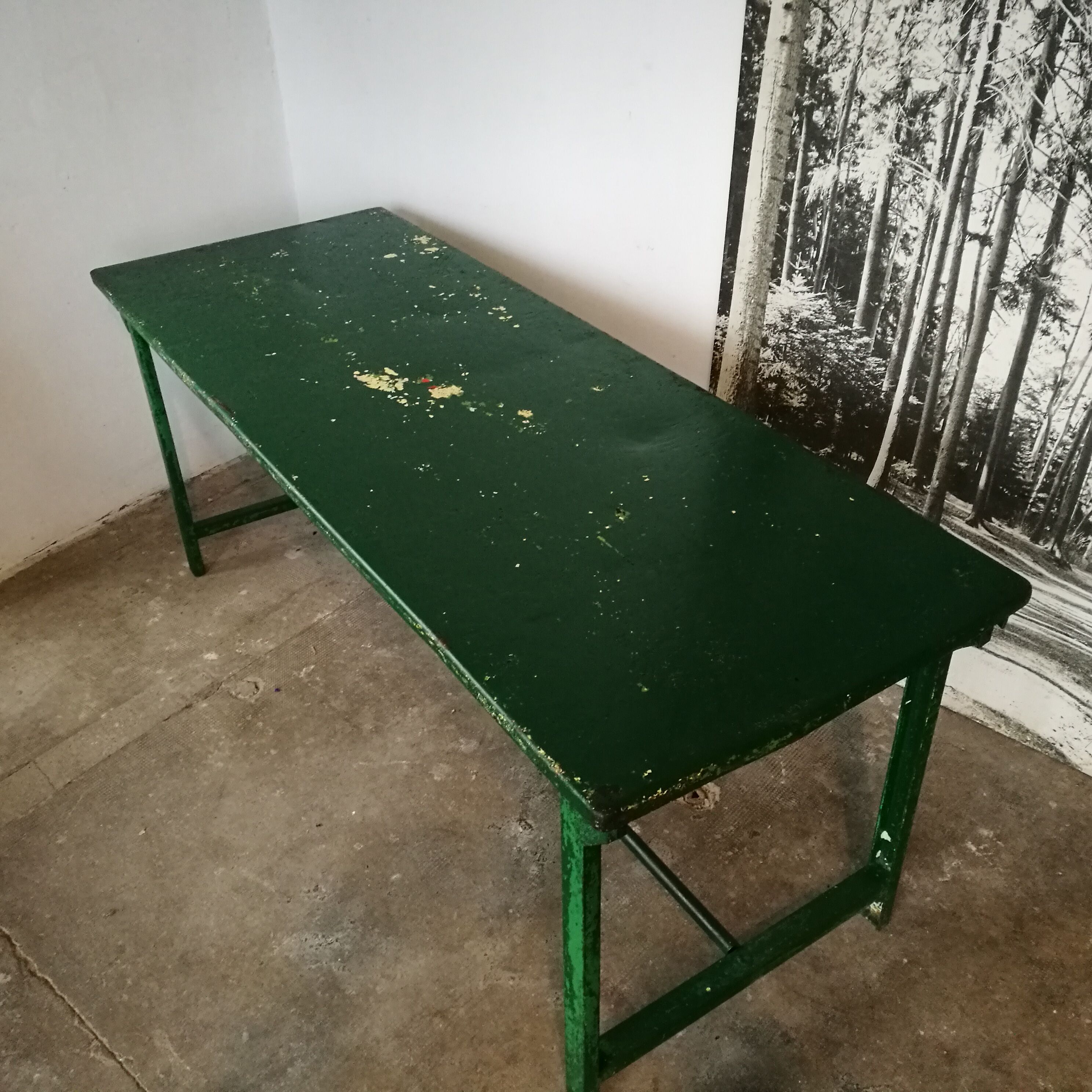 Metal military table