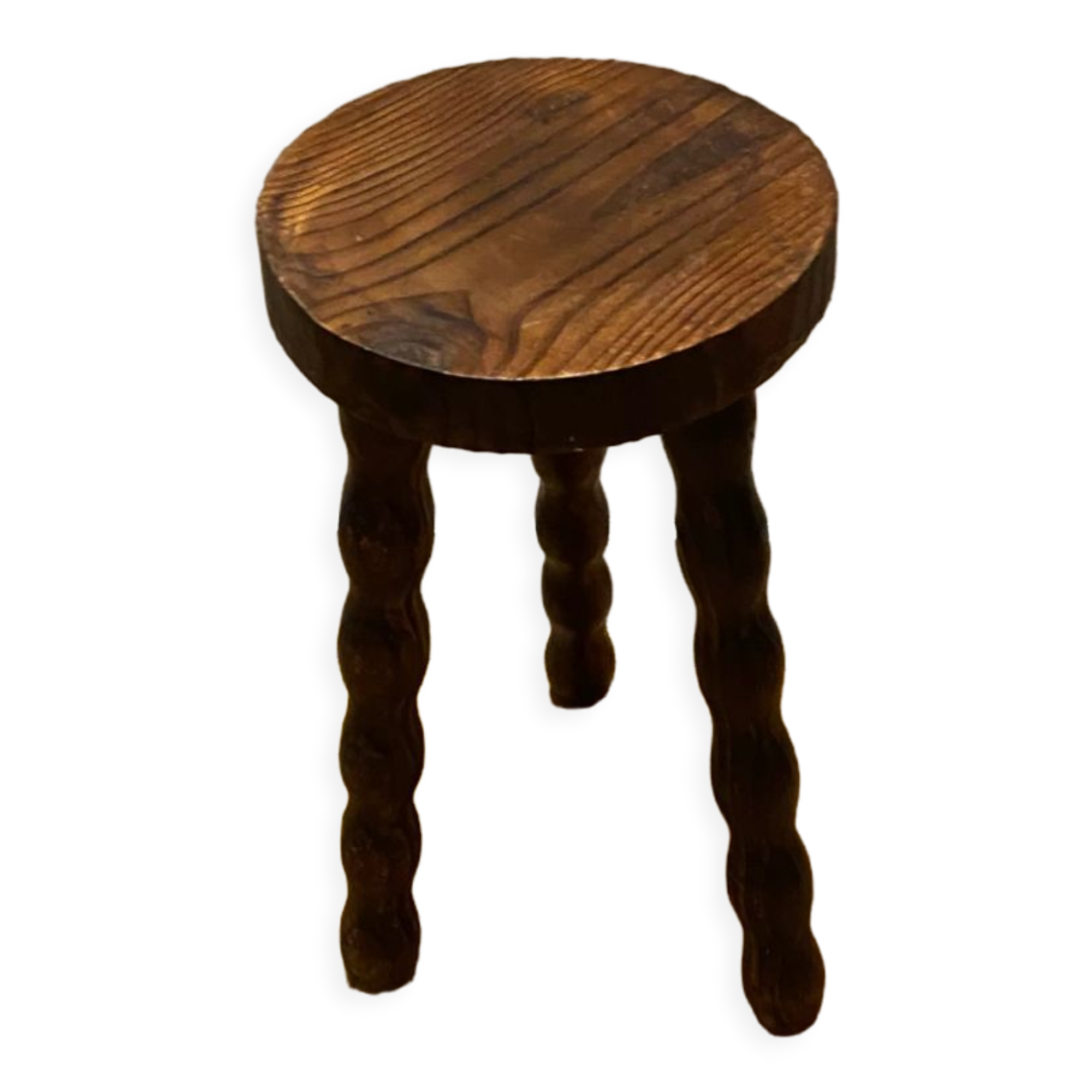 Rustic wooden stool