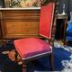 High-backed chaise longue in carved mahogany, 19th century, Napoleon III