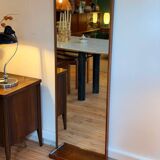 Scandinavian teak full-length mirror from the 1960s.