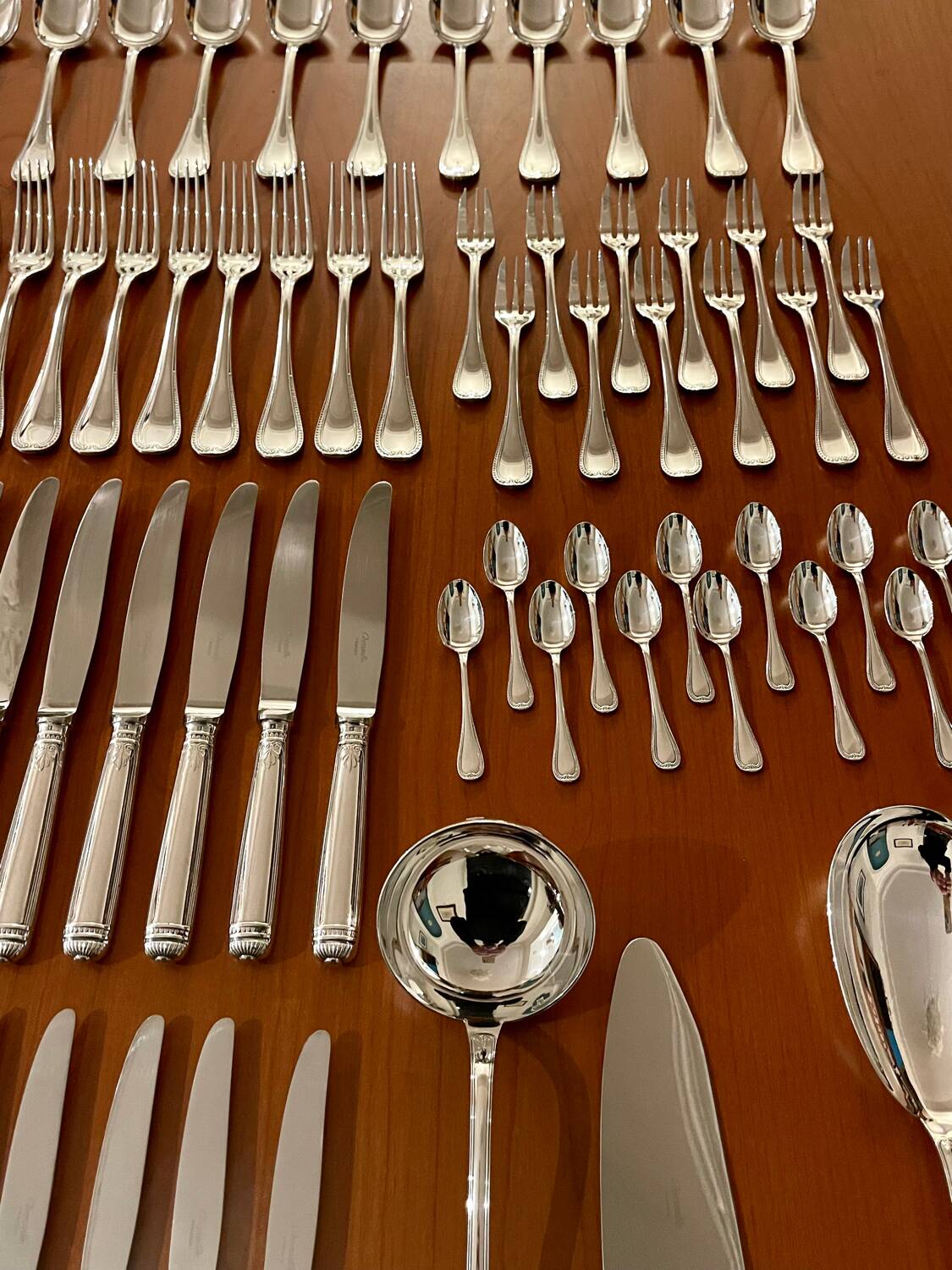 Christofle malmaison cutlery 88 pieces new condition