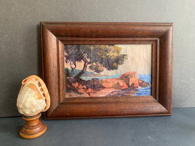 Southern landscape painting, signed oil painting, 1930