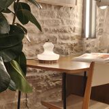 Pair of opaline glass lamps, Italy, 1960s/70s