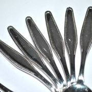 Set of 12 silver-plated mocha coffee spoons Longchamps Strasbourg
