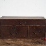 Small antique Japanese desk cabinet with three drawers – Meiji / Taishō period (c. 1890-1926)