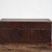 Small antique Japanese desk cabinet with three drawers – Meiji / Taishō period (c. 1890-1926)