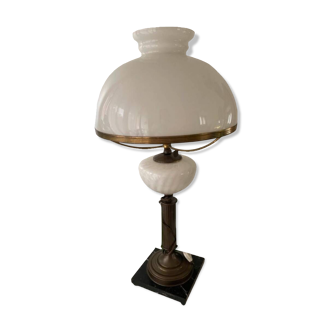 Lampe vintage pied marbre