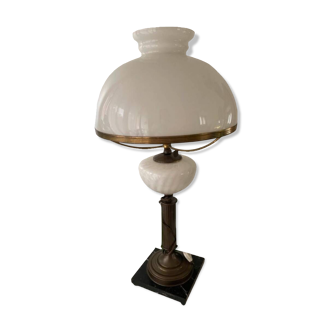 Vintage marble foot lamp