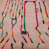 Tapis berbère azilal multicolore