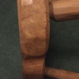 Artisanal massive elm trunk coffee table