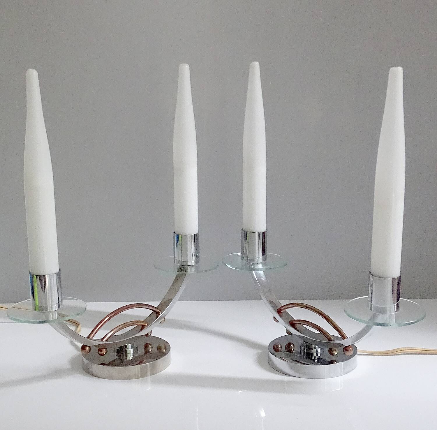Pair of Art Deco Lamps