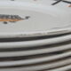 7 flat plates made of Earthenware from Badonviller DOC diam basket pattern 24 cm