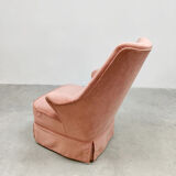 Vintage design armchair lounge chair 'Soft pink'