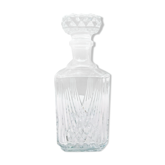 Whisky decanter in cut Arques crystal