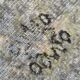Tapis vintage en laine de style bohème vert sauge