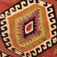 Red & Beige Oriental Vintage Kilim Runner Rug, 81x261Cm