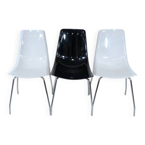 chaise industrielle coque - acier