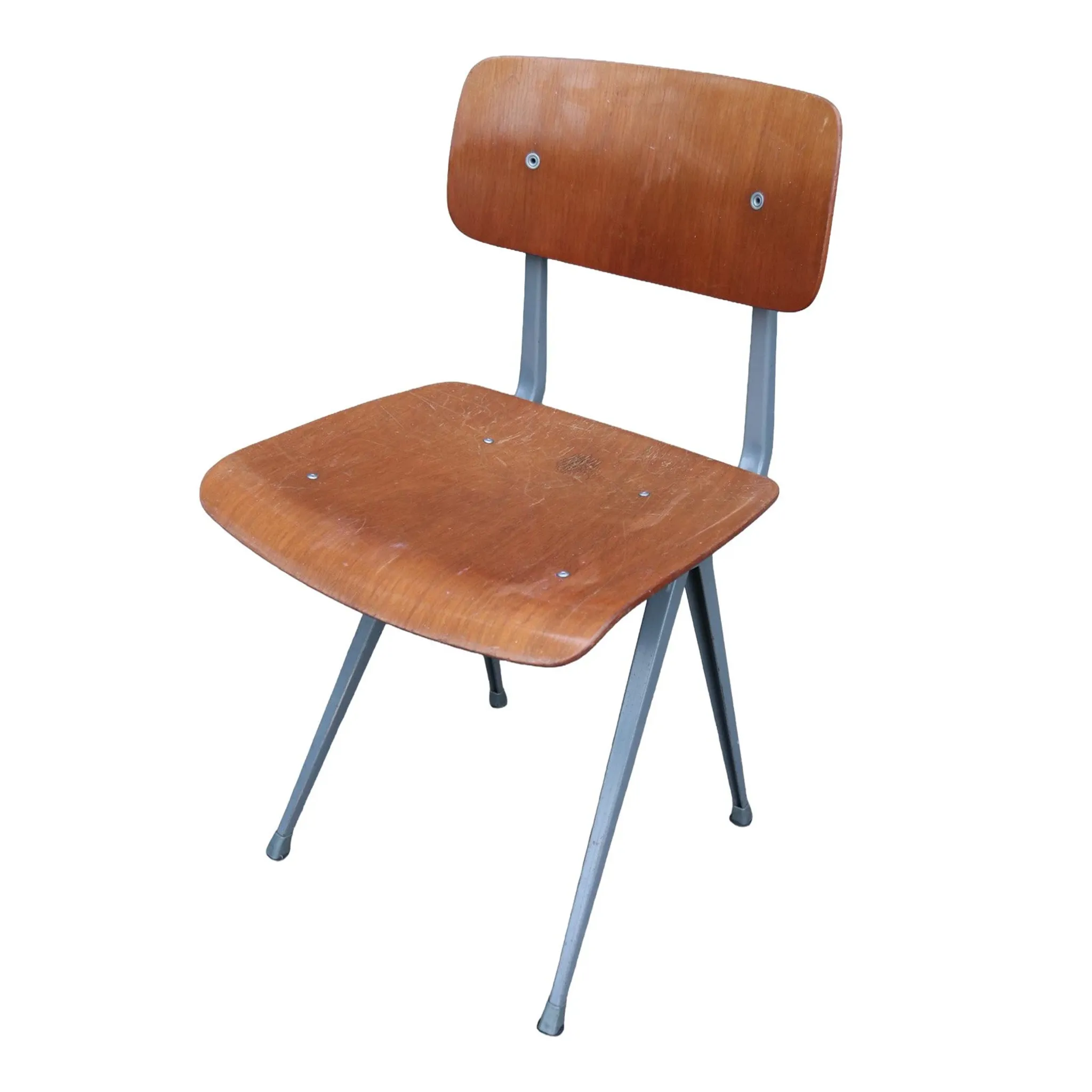 Set of 2 Friso Kramer Result chairs – Ahrend de Cirkel, grey, 1960s