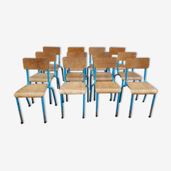 12 school chairs