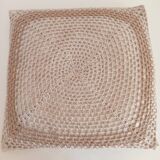 Pair of crocheted cushions